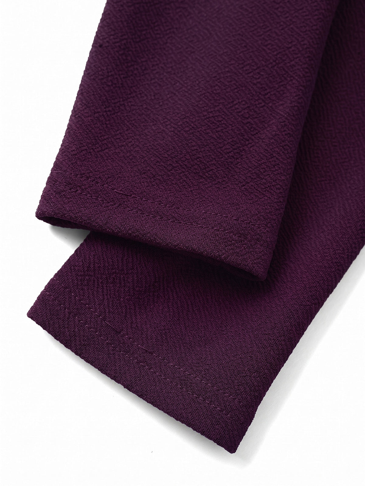 שמלת משבצות אלגנטית באורך ברך – Purple