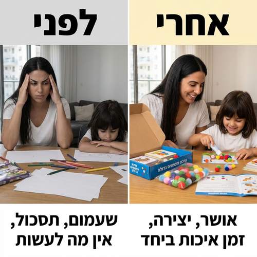 ערכת יצירה פונפונים לילדים 5+