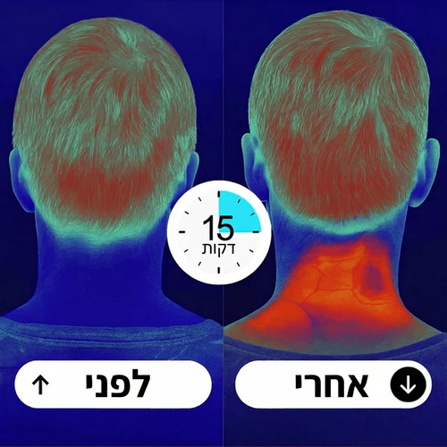 מכשיר עיסוי והקלה לכאבי צוואר וגב עליון
