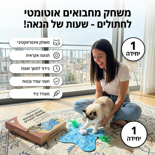 צעצוע חתולים אינטראקטיבי אוטומטי