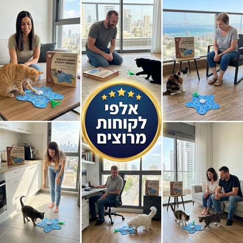 צעצוע חתולים אינטראקטיבי אוטומטי
