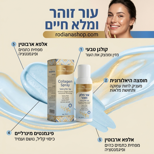 ספריי קולגן למיצוק וטיפוח העור